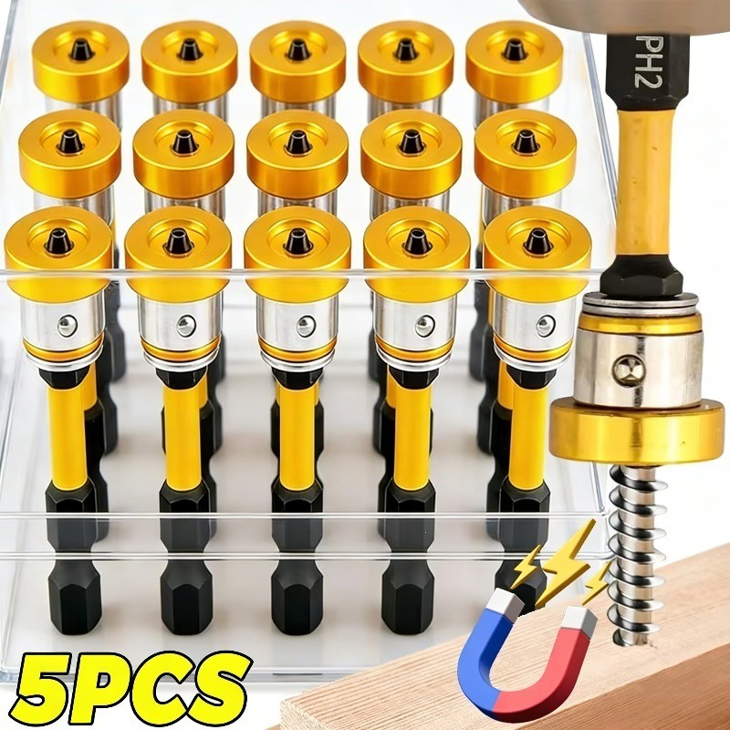 1/3/5 ชิ้นแม่เหล็ก Drywall ไขควง Bits - Hex Shank ตําแหน่งบิตชุดหัว - Plasterboard สกรู Locator สว่านไฟฟ้าเครื่องมือ