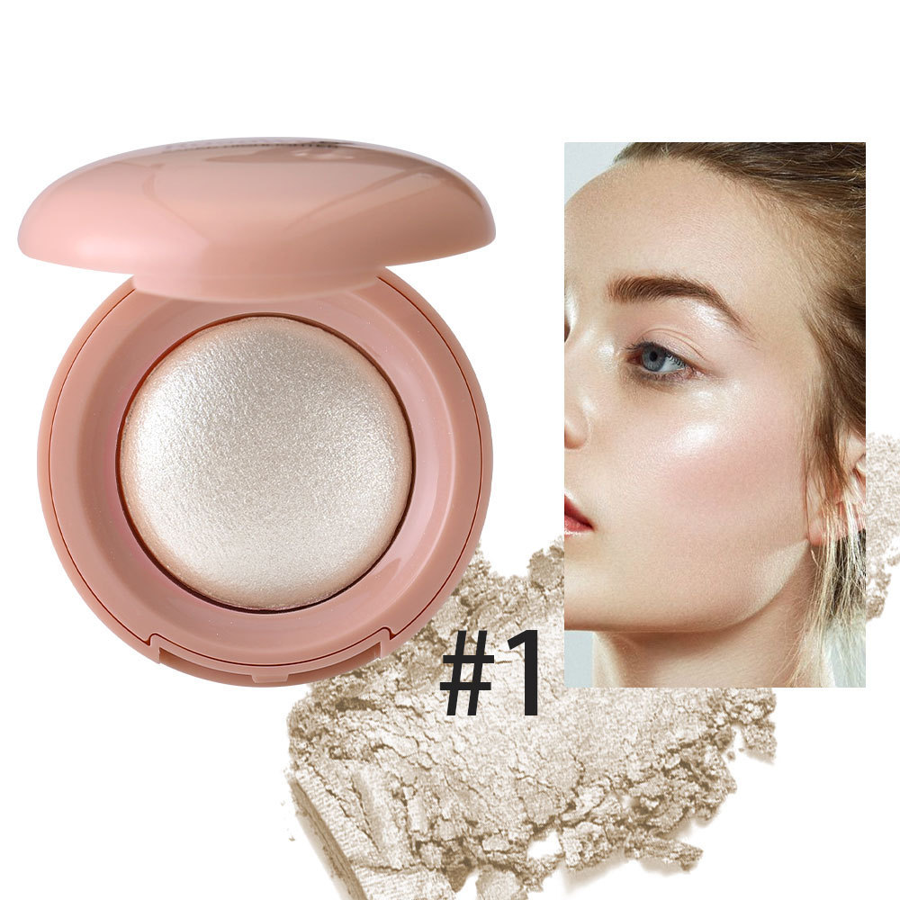 High Gloss Facial Fine Glittering Contouring Palette Natural Brightening Contouring ดัดแปลงใบหน้าแต่งหน้าสามมิติยุโรปอเมริกันความรู้สึกแสง