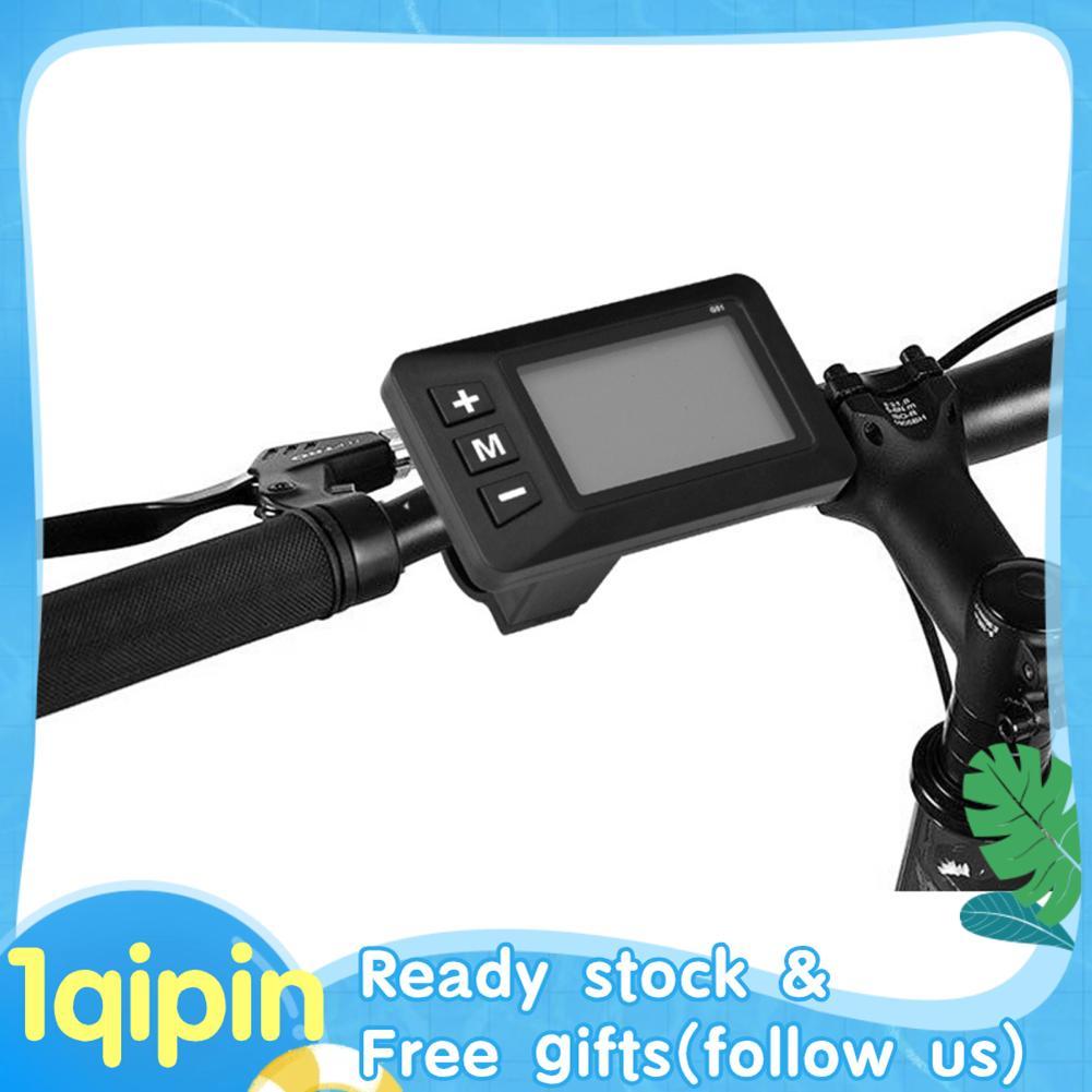 1qipin.th Luocute จักรยานไฟฟ้าจอแสดงผล LCD 24 โวลต์ 36 โวลต์ 48 โวลต์ E มาตรวัดความเร็ววัดระยะทางพร้