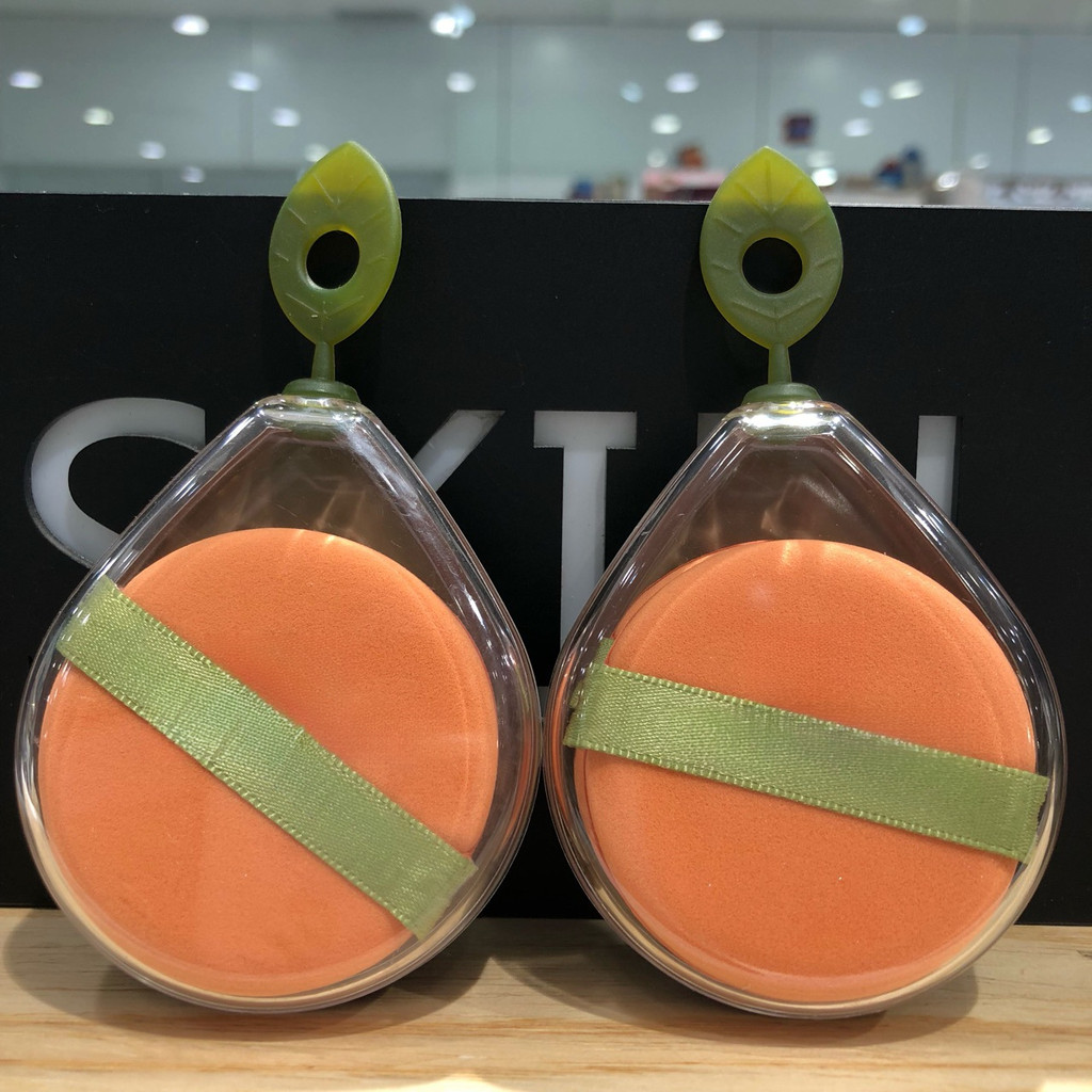 Air Cushion BB 2 ชิ้น Easy-to-Apply Makeup Puff เหมาะสําหรับแต่งหน้าทุกวัน