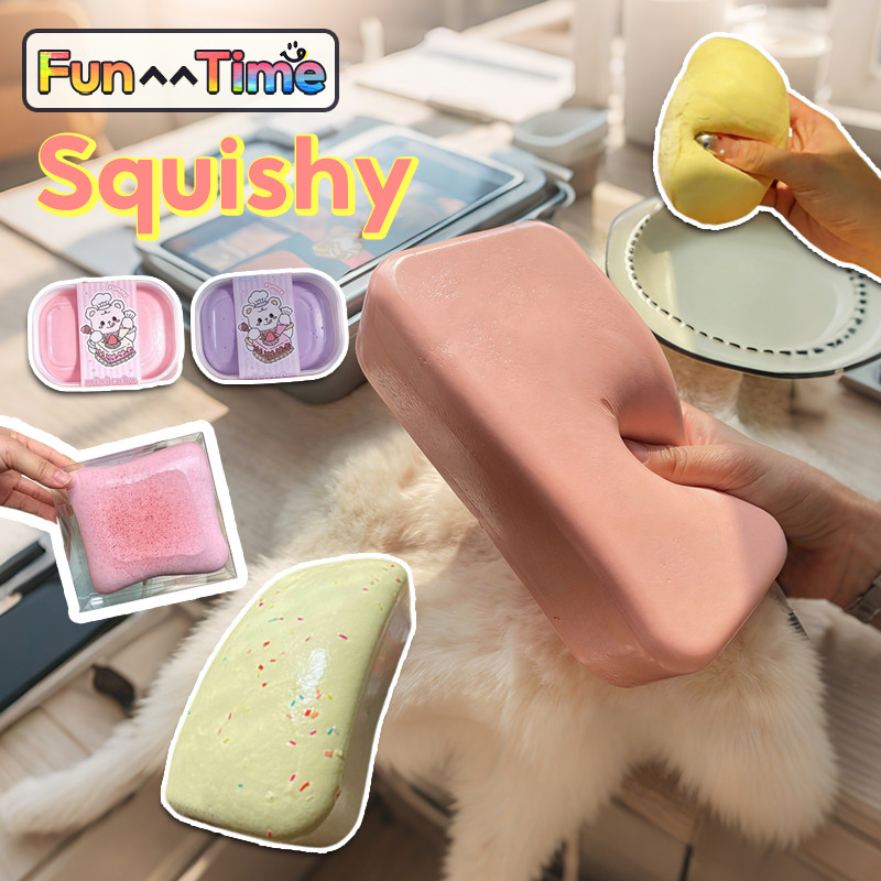 COD สกุชชี่ คลายแรงดัน ของเล่น ไอติมมูส squishy มีหลายรูปแบบ ขนมปังเหนียวที่เพิ่มขึ้นช้า