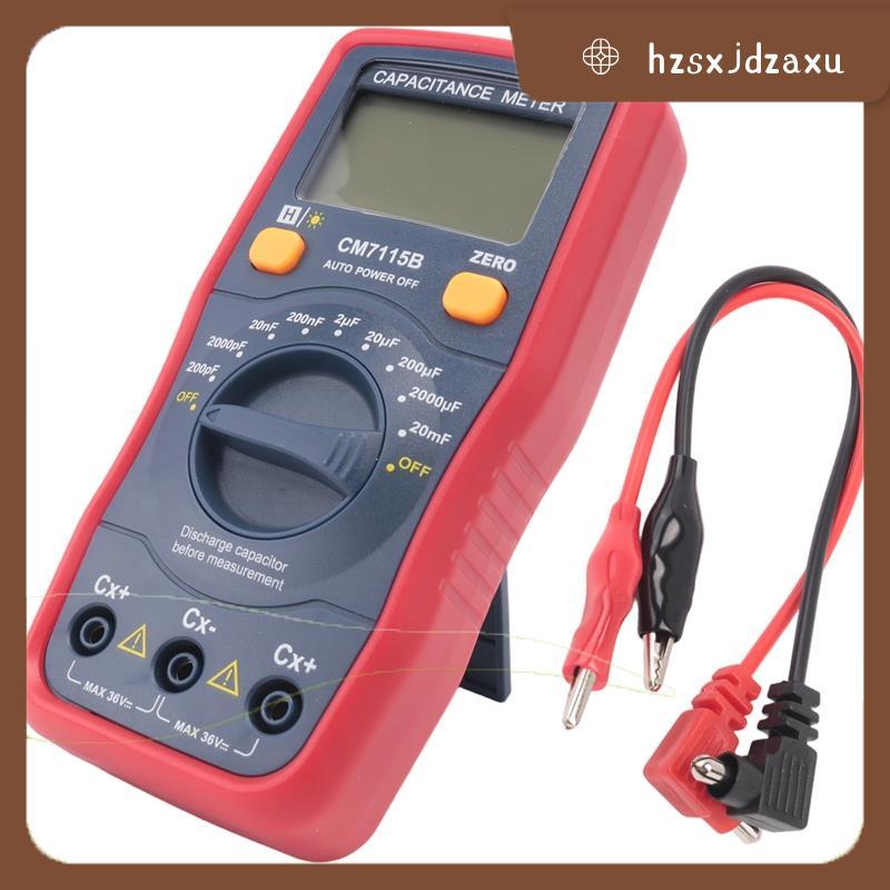 hzsxjdzaxuCM7115B Capacitance Meter มัลติมิเตอร์แบบดิจิตอลจอแสดงผล LCD เครื่องมือวัด,CM-7115A อัพเกร