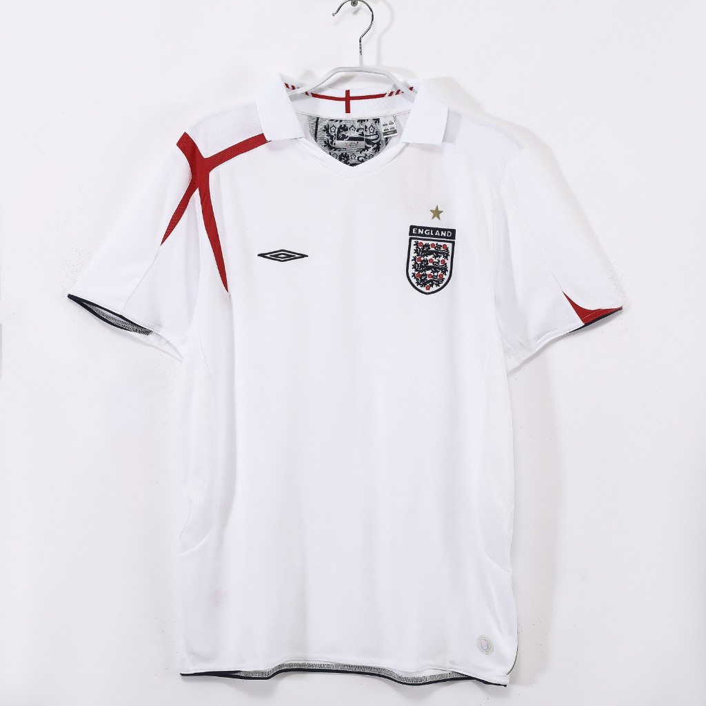 #E 2006 Home Retro Soccer Jersey ฟุตบอล #BECKHAM #ROONEY