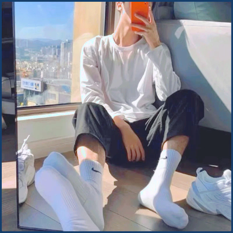 ถุงเท้ากีฬาชาย/หญิง AD/NK ถุงเท้าข้อยาว คุณภาพดี ราคาถูก หนา นุ่มแฟชั่น ใส่ได้ทั้งชายและหญิง ใส่สบายใส่ออกกำลังกาย thumbnail 8