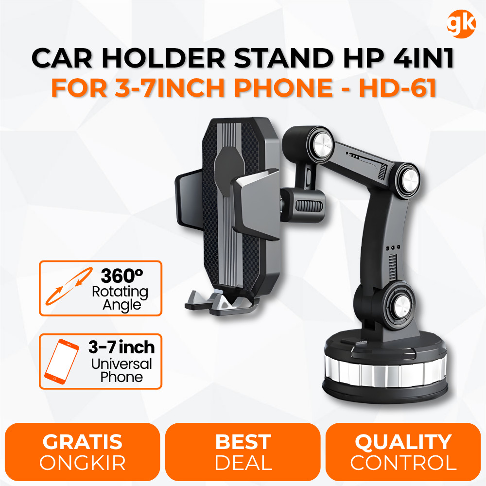 ที่วางโทรศัพท์ในรถยนต์ขาตั้ง HD-61 Universal สมาร์ทโฟน HP Holder HD61 NC61 Dashboard Glass Table Cup