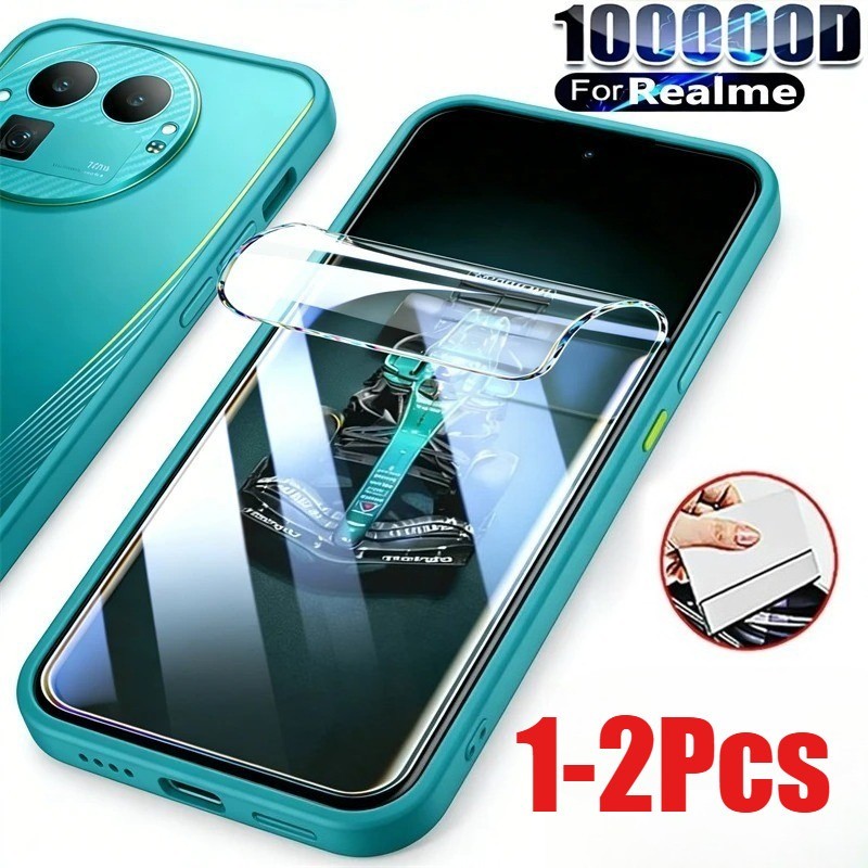 1-2 ชิ้นคลุมทั้งหมด Anti Blue Light Soft Hydrogel ฟิล์มสําหรับ Oppo A6 A6c A6s A6t A6v A6x A6i + GT 