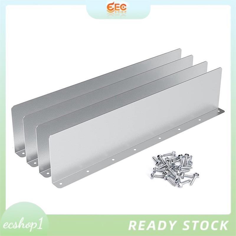 [ecshop1.ph] 4 ชิ้น Rainwater Valley Gutter Splash Guard Rain Drip Gutter Guard สําหรับ Shingle หลัง
