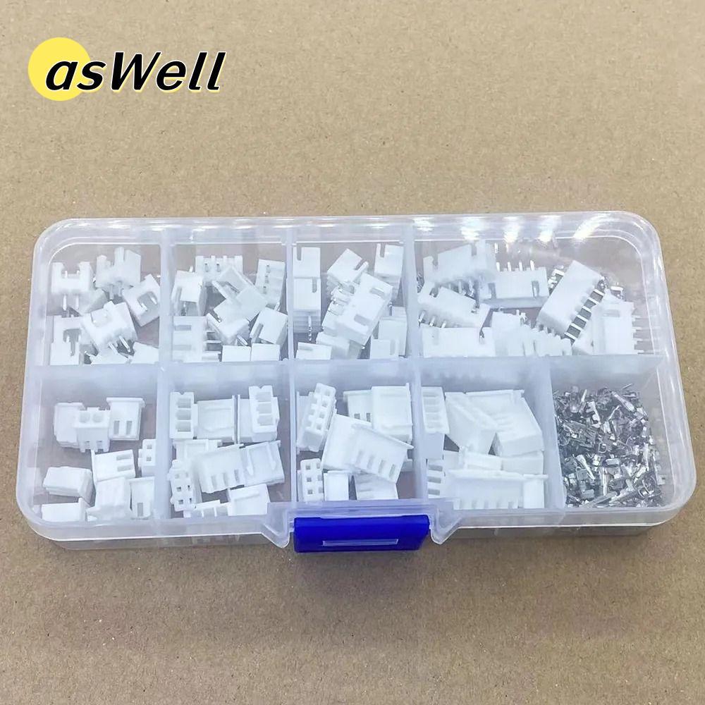 ASWELL Header JST Connector, 2.0mm Terminal Kit 2.0mm Pitch Terminal Kit / Housing / Pin, PH2.0 2p 3