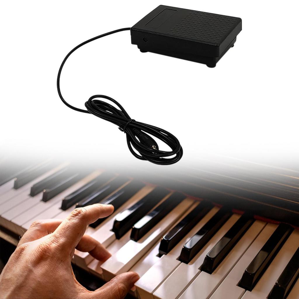 [Qklmdt] เปียโน Sustain Pedal Professional Anti Slip Keyboard Pedal สําหรับซ่อมการออกกําลังกายเครื่อ