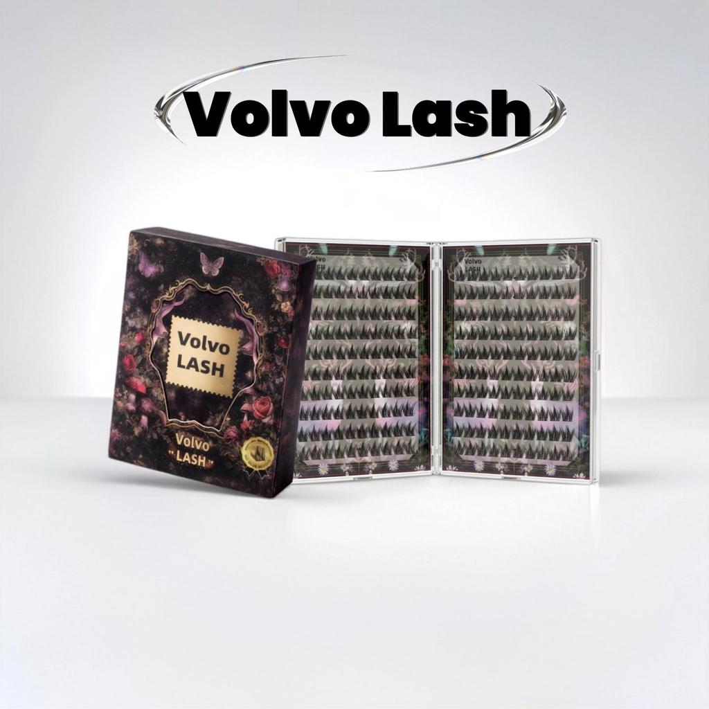 [รุ่นอัปเกรด 20 แถว] ขนตาปลอมกาวในตัว VolvoLASH 200 ช่อ กาวสีดำแน่นพิเศษ เบา ติดง่าย ใช้ซ้ำได้ คุ้มสุด ๆ