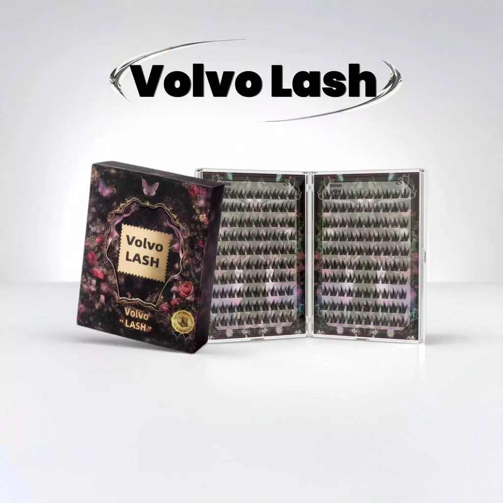[รุ่นอัปเกรด 20 แถว] ขนตาปลอมกาวในตัว VolvoLASH 200 ช่อ กาวสีดำแน่นพิเศษ เบา ติดง่าย ใช้ซ้ำได้ คุ้มสุด ๆ