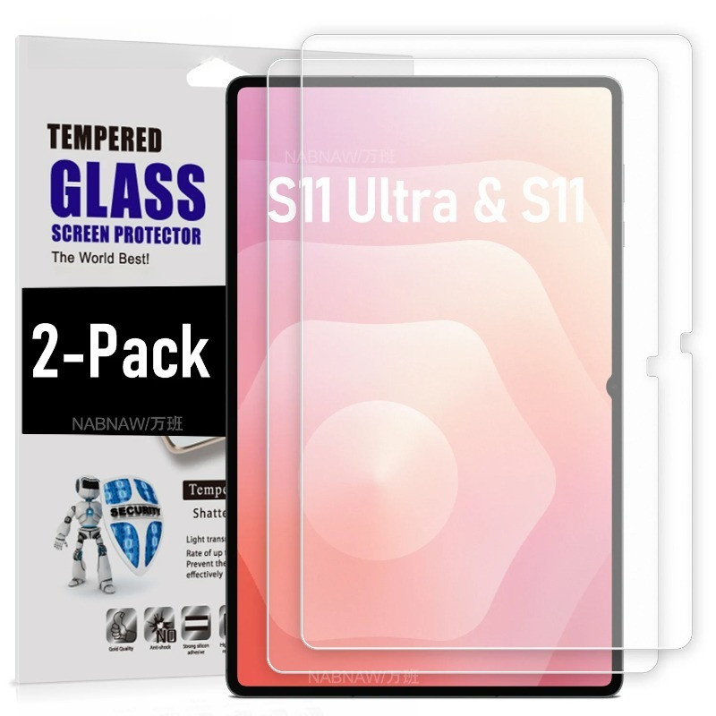 2 ชิ้น กระจกนิรภัย ป้องกันแสงสีฟ้า สําหรับ Samsung Galaxy Tab S11/S10/S10 Ultra/S10+FE/Plus/S9/S8/S8+/S7/S7 Ultra/FE/S6 Lite แท็บเล็ต HD ฟิล์มกระจก