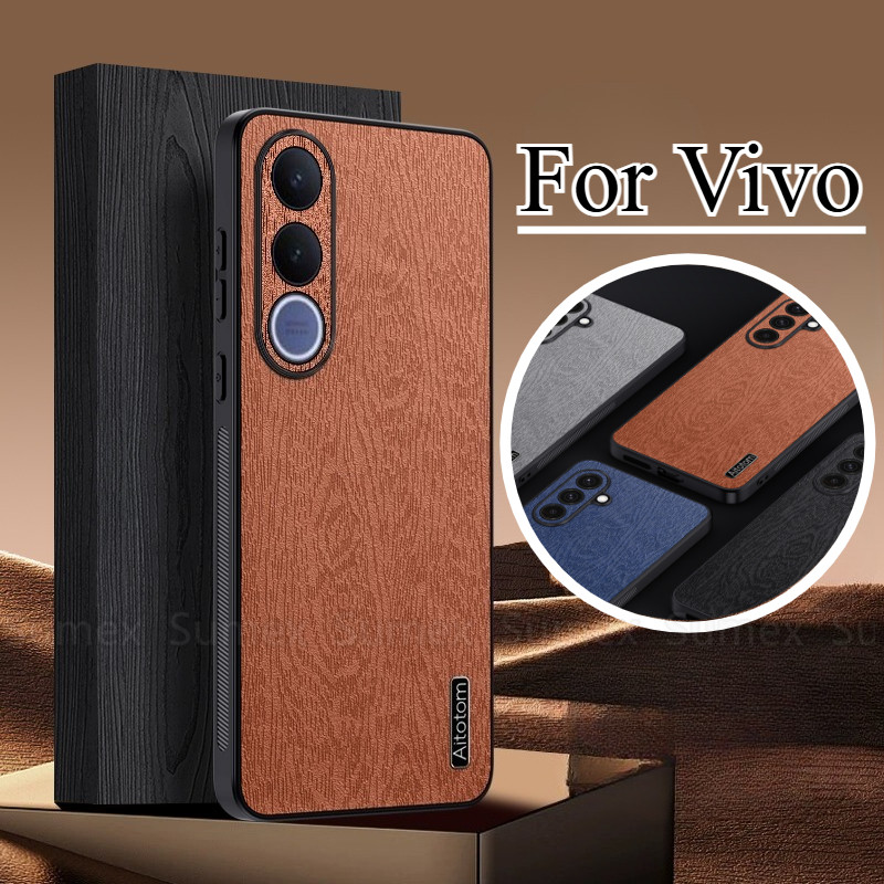 Bark รูปแบบหนังสําหรับ Vivo V70 FE VivoV70 5G 2026 กล้องกันกระแทกปลอกสีทึบนุ่ม TPU โทรศัพท์ฝาหลัง Ve