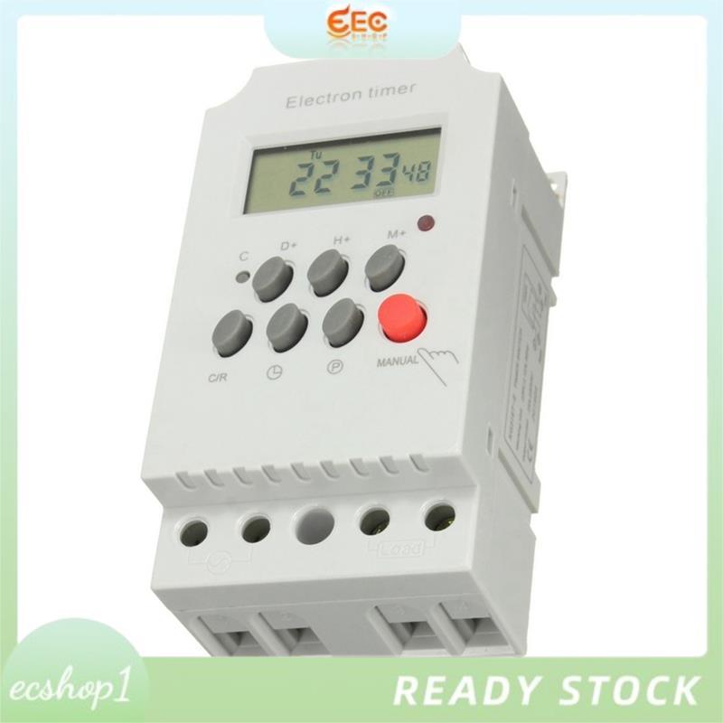 [ecshop1.ph] KG316T-II Time Control Timer AC 220V 25A DIGITAL TIMER SWITCH