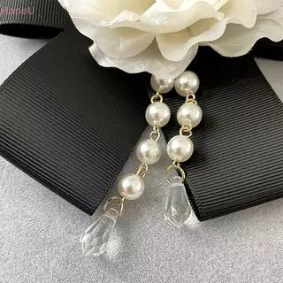 [HopeU] เข็มกลัดดอกไม้ Camellia แบบแฮนด์เมด อัญมณีไข่มุกและBow tie เครื่องประดับสำหรับคอและเสื้อ