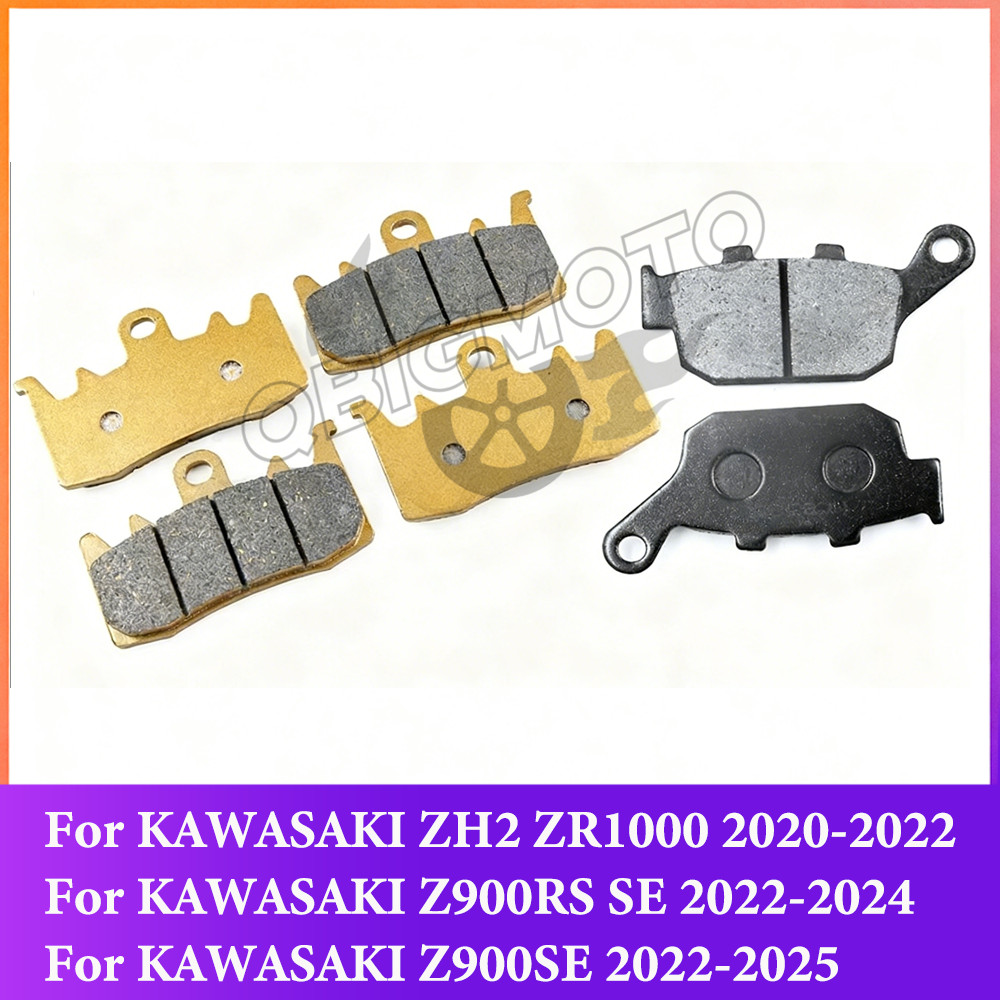 ชุดผ้าเบรคหน้าด้านหลังสําหรับ KAWASAKI ZH2 ZR1000 ZR 1000 Z900RS SE Z900SE Z900 SE 2022 2023 2024 20