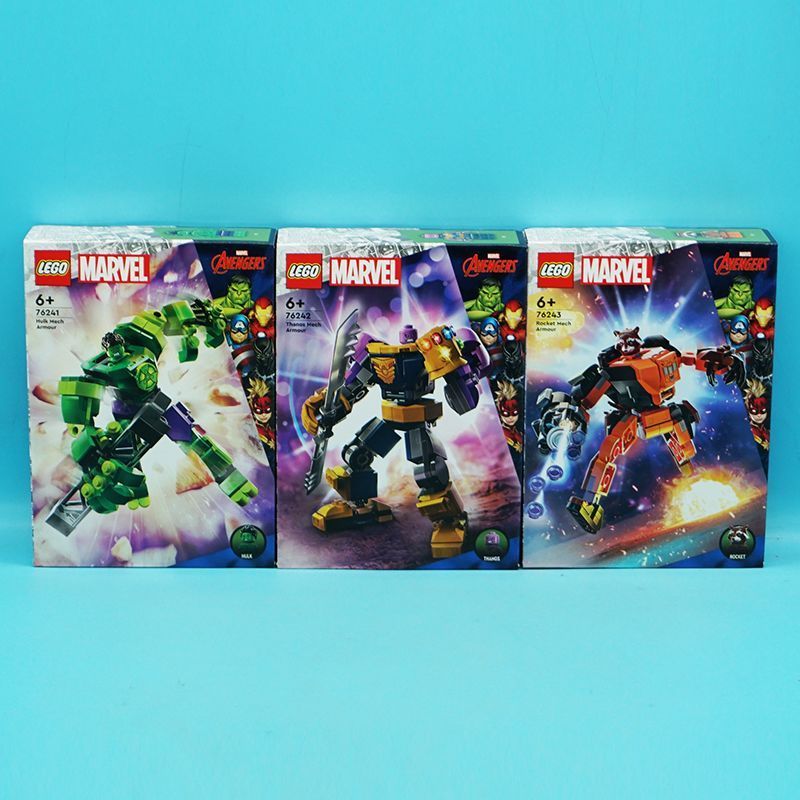 LEGO 76241 Green Giant Mech 76242 Thanos Mech 76243 Rocket Raccoon Mighty Mech ybl260411