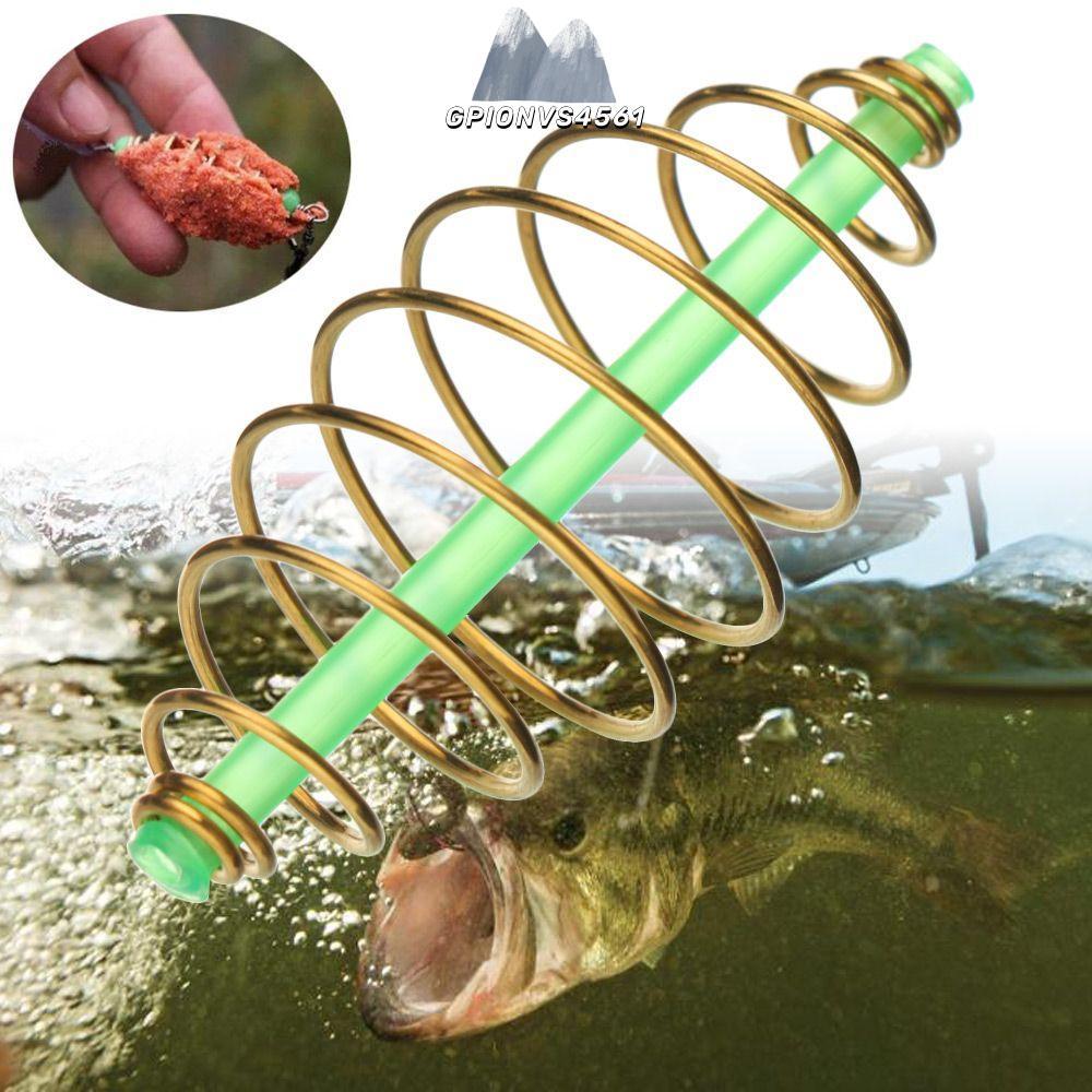 GPIONVS4561 10 ชิ้น/เซ็ตสแตนเลส Feeder Olive Method Leader คุณภาพสูงสปริง Lure