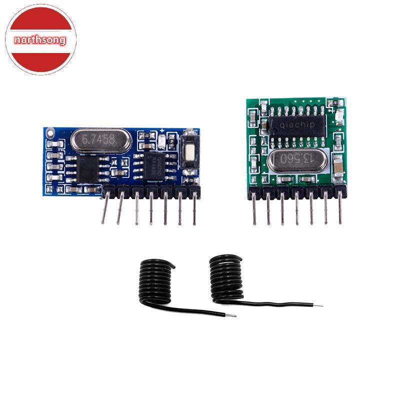 NOR 433Mhz Wireless RF 4 Channel Output Receiver Module and Transmitter EV1527 รหัส TH