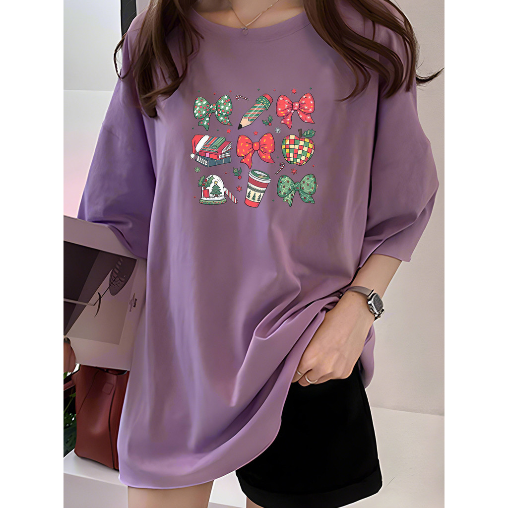 2G1185 Tshirt ผู้หญิง Plus ขนาดเสื้อผ้า T เสื้อ Crop Top ผู้หญิง T เสื้อเสื้อนักเรียน Int