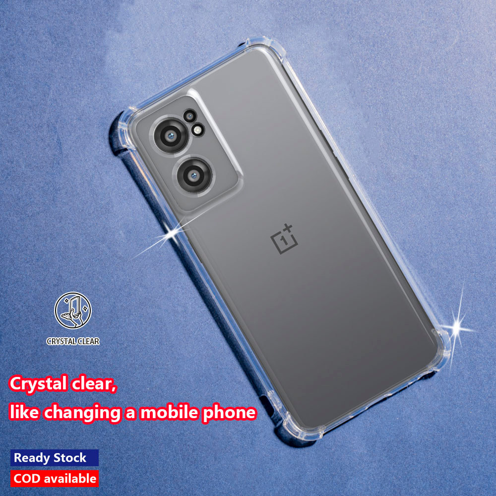 OnePlus Nord CE 2 5G IV2201 Crystal Clear Jelly Case Air-Guard Corner Soft TPU ยืดหยุ่นซิลิโคนป้องกั