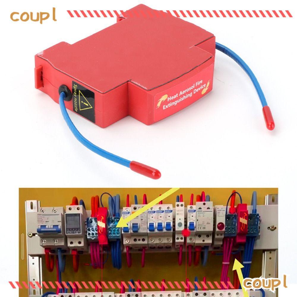 COUPLDW อุปกรณ์สารหน่วงไฟอัตโนมัติที่ไม่ใช่มลพิษในครัวเรือนราง DIN Dual-line Design อุปกรณ์ดับเพลิง