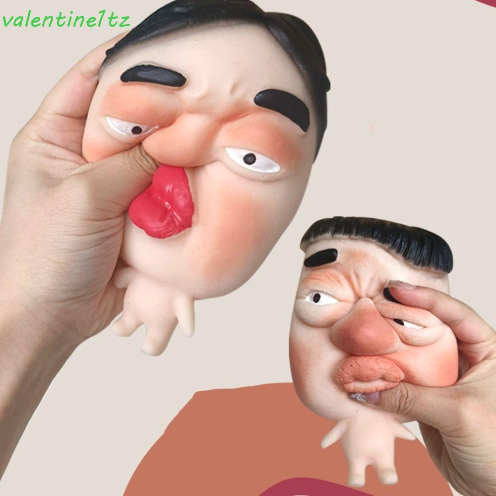 YOGIC ของเล่นบีบใบหน้าน่าเกลียด, ของเล่นบีบตัวละครฟื้นตัวช้า, น่ารักยืดหยุ่น 3D Pinch Spoof รูป Fidgeting ของเล่น Practical Jokes