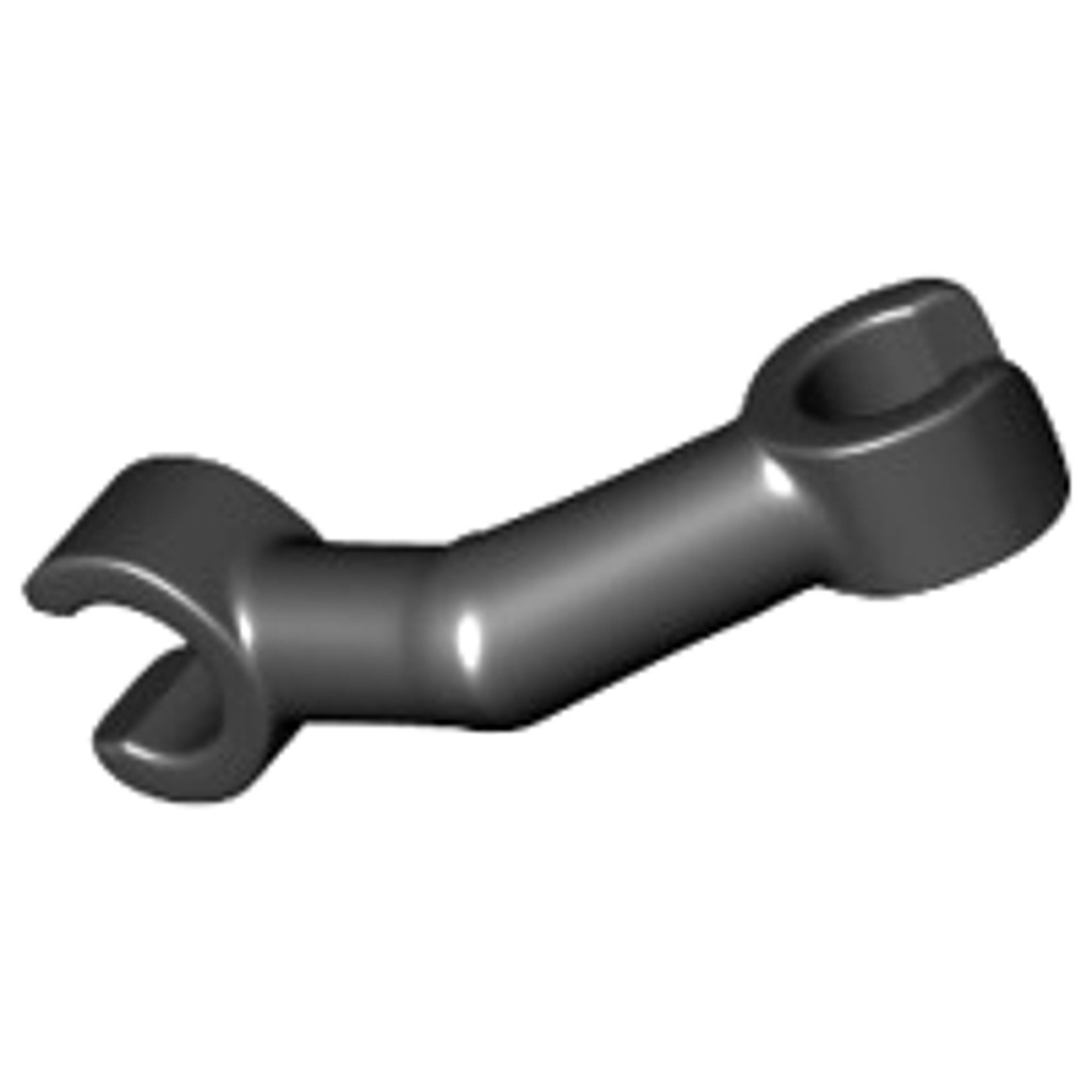 Brick2cube Part - Arm Skeleton, Bent with Clips at 90 degrees (Vertical Grip) - 93061