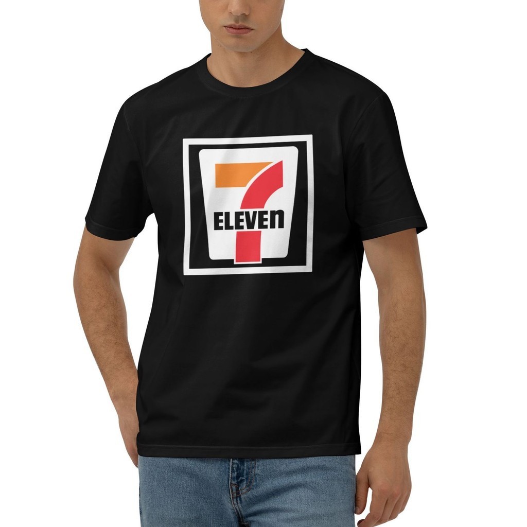 🎁 🍚 เสื้อยืดผ้าฝ้ายโลโก้ Seven Eleven 7 11