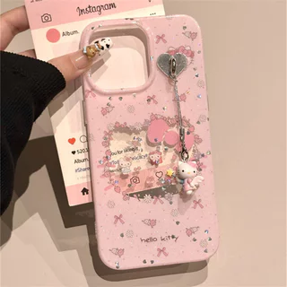 Upick- สําหรับ iPhone 13 14 15 16 11 12 17 Pro Max 7 8 Plus SE X Xr Xs Max เคสโทรศัพท์กันกระแทกปกอ่อน การ์ตูนที่น่ารัก
