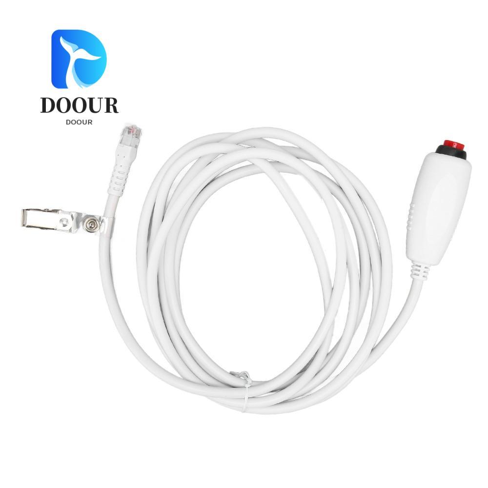 DOOUR สายเรียกพยาบาล, หัวคริสตัล 9.8ft เปลี่ยนสายพยาบาล, ปลั๊ก 6P4C สากลสายปุ่มกดสถานีพยาบาล