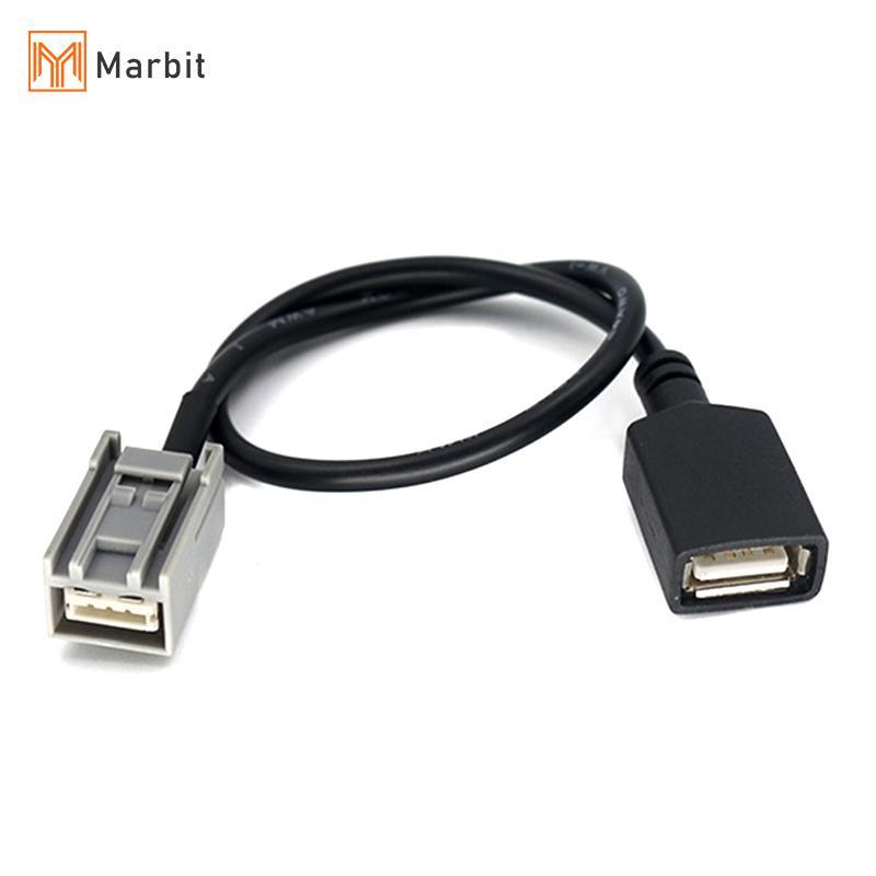 Marbit USB CABLE ADAPTER AUX 2008 เบื้องหน้าสําหรับ CIVIC JAZZ/CR-V ACCORD/CR-Z 09-13 MP3 null
