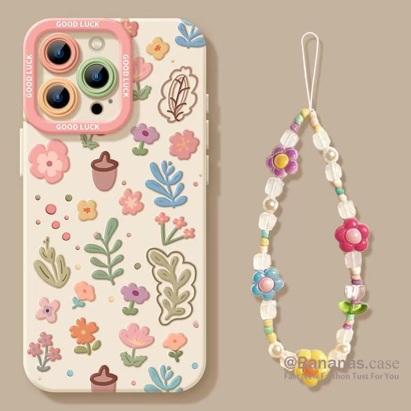 ดอกไม้ที่มีสีสันเคสโทรศัพท์สําหรับiPhone 17 16 15 14 13 12 11 Pro Max X Xr Xs Max 7 8 Plus SE2020