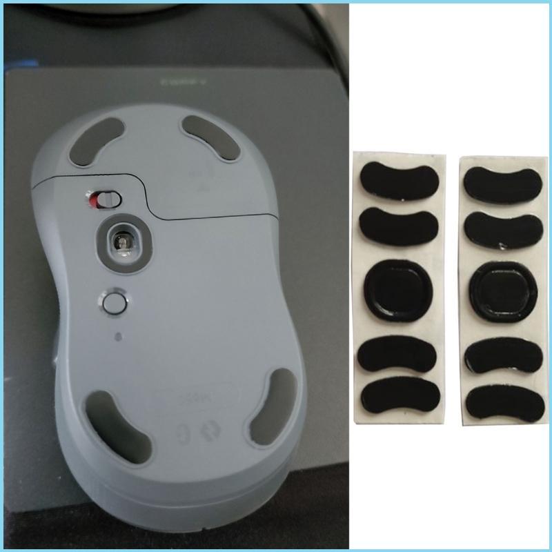 EZR 2 ชุดสําหรับ M650 M750 Mouse Skates อัพเกรดขอบโค้ง Black Mouse Feet