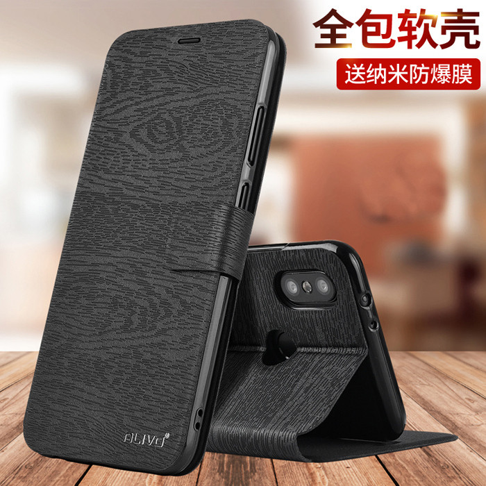 ALIV เหมาะสําหรับ Xiaomi 8 เคสโทรศัพท์ Xiaomi 6x Shock-proof เคสหนังป้องกัน Xiaomi 6 Flip mi6x รวมทุ