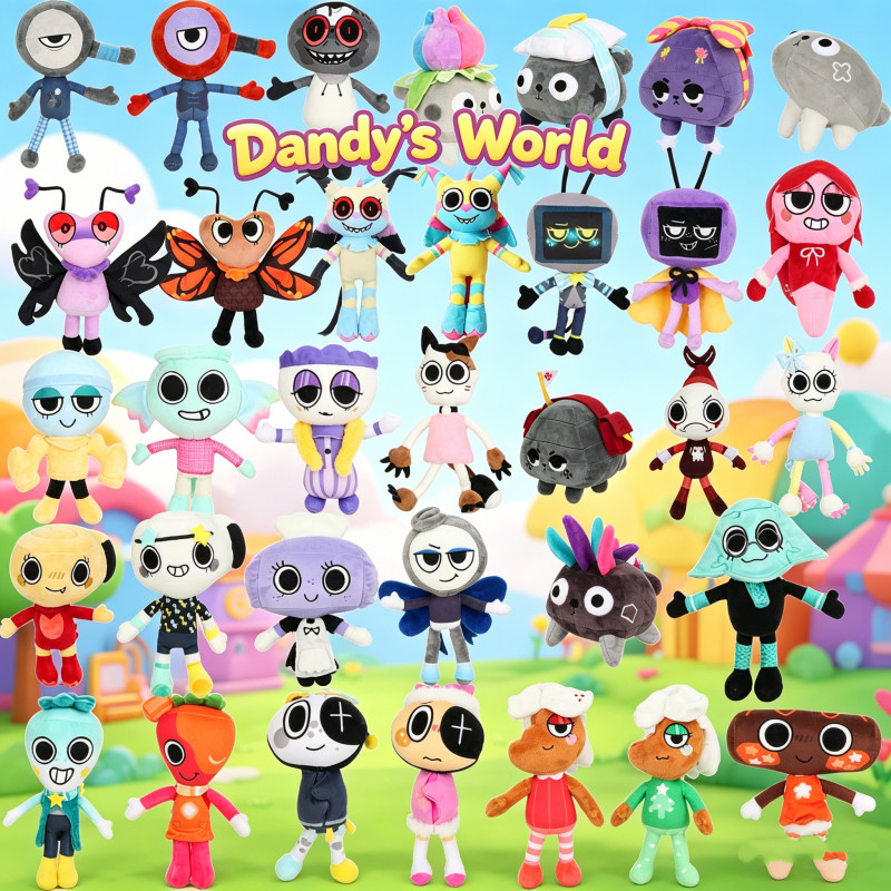 ของเล่นตุ๊กตาโลกของ Dandy - ครบชุด 30+ ตัวละครตุ๊กตายัดไส้นุ่มสําหรับแฟนๆสําหรับเด็ก
