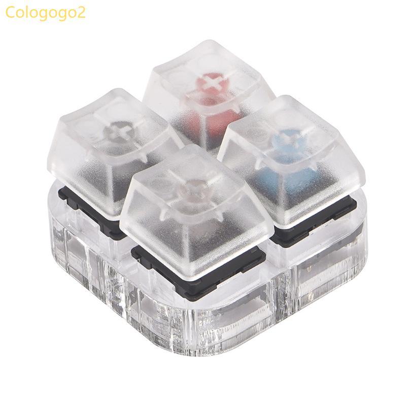 Cologogo2 ชุดเครื่องทดสอบคีย์บอร์ด Clear Keycaps Sampler PCB คีย์บอร์ดแบบกลไกสําหรับ Cherry MX