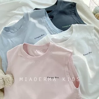[RJ] เสื้อกั๊กเด็กแขนกุด ขนาด 80-150 ซม. สไตล์ใหม่สำหรับฤดูร้อน ใส่สบายและเบา