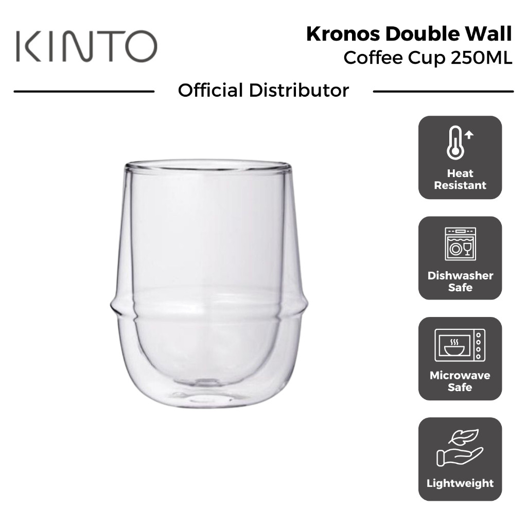 Kronos Double Wall Coffee Cup 250ML KC4A