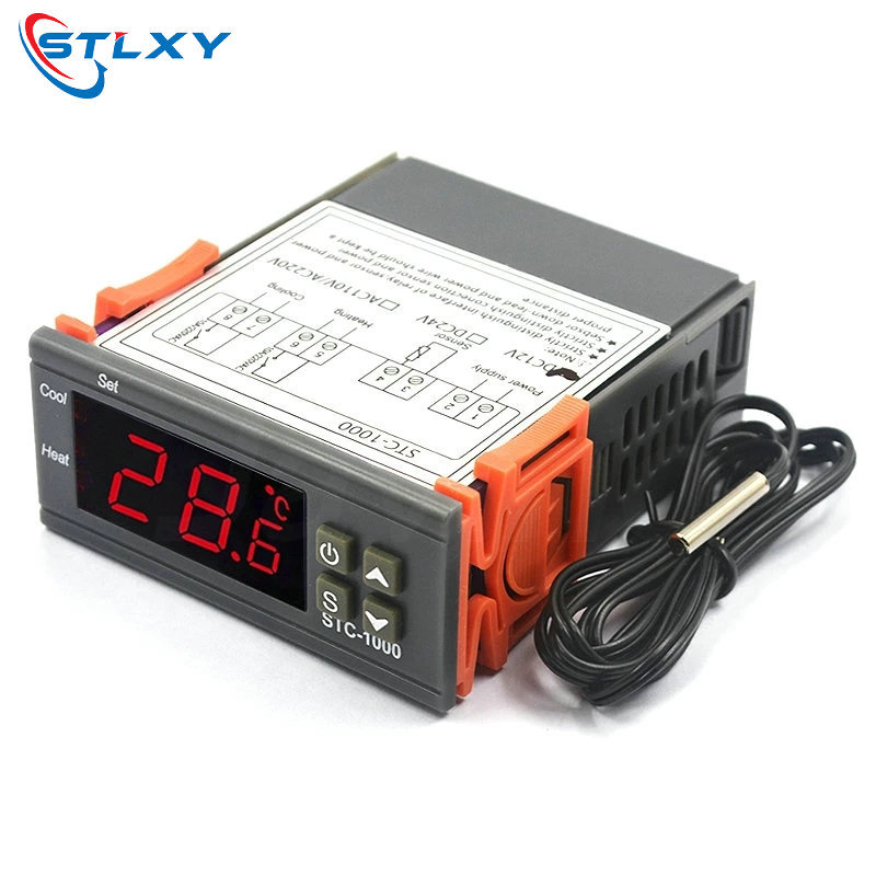 STC-1000 Digital Thermostat 1000 LEDs สําหรับควบคุมอุณหภูมิรีเลย์ควบคุมอุณหภูมิ Hatching ระบบความร้อ