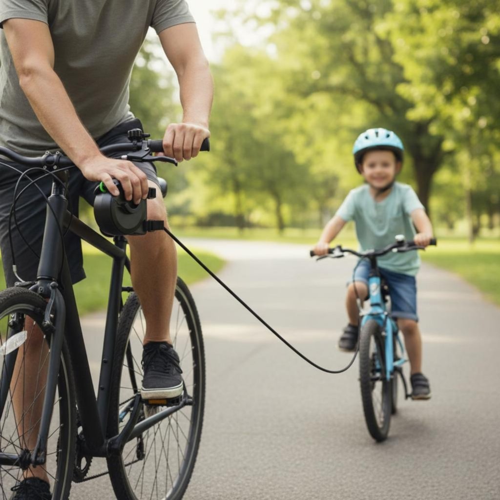 อัตโนมัติ Shrinkage Retractable Cycle Tow Rope Tangle-Clear Cycle Traction Rope Hook Storage for Fam