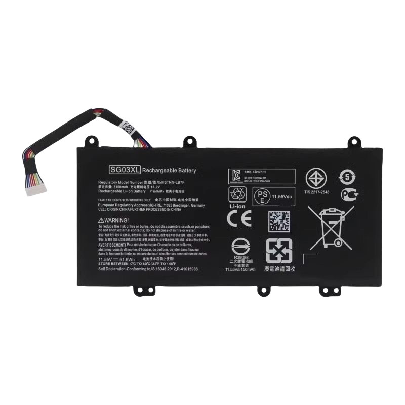 Applicable, HP Envy-17 SG03XL TPN-I126 HSTNN-LB7E/LB7F Laptop Battery