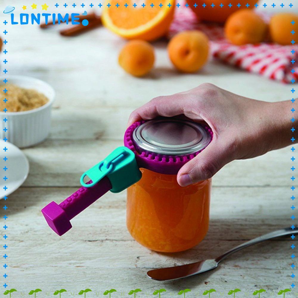 LONTIME ที่เปิดกระป๋อง ซิลิโคนกันลื่น ประหยัดแรง ทนทาน มัลติฟังก์ชั่น สําหรับเปิดขวดและฝาในครัว