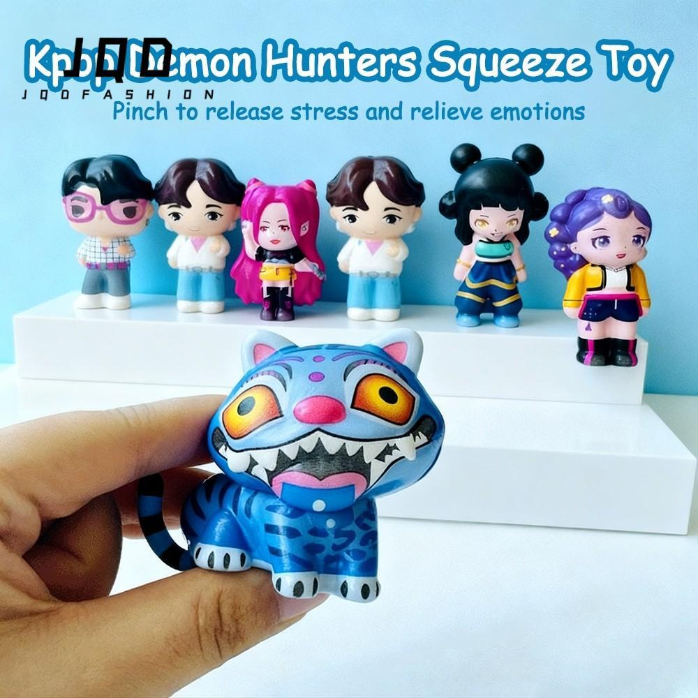 JQD Kpop Demon Hunters บีบของเล่น,รูปปั้นนุ่มอะนิเมะ Anti-Stress Squishy ของเล่น​​, นํากลับมาใช้ใหม่