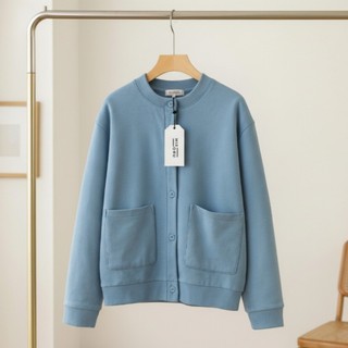 Misoru Hailey Outer Atasan Fleece Wanita Basic Cardigan