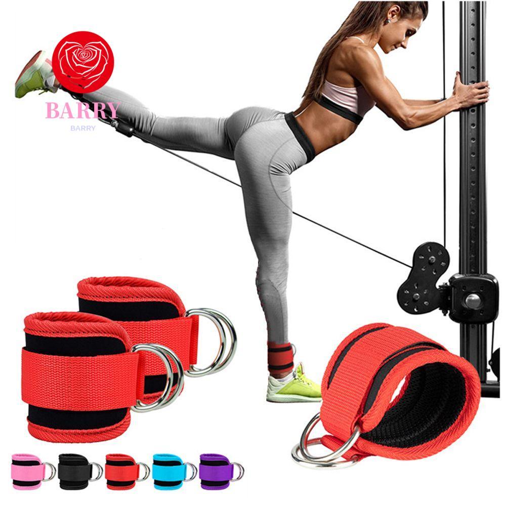 BARRY สายข้อมือข้อเท้า D-Ring สำหรับออกกำลังกาย พร้อมสายรัดขา Gym Cuff เพิ่มความแข็งแรงให้น่องและสะโพก