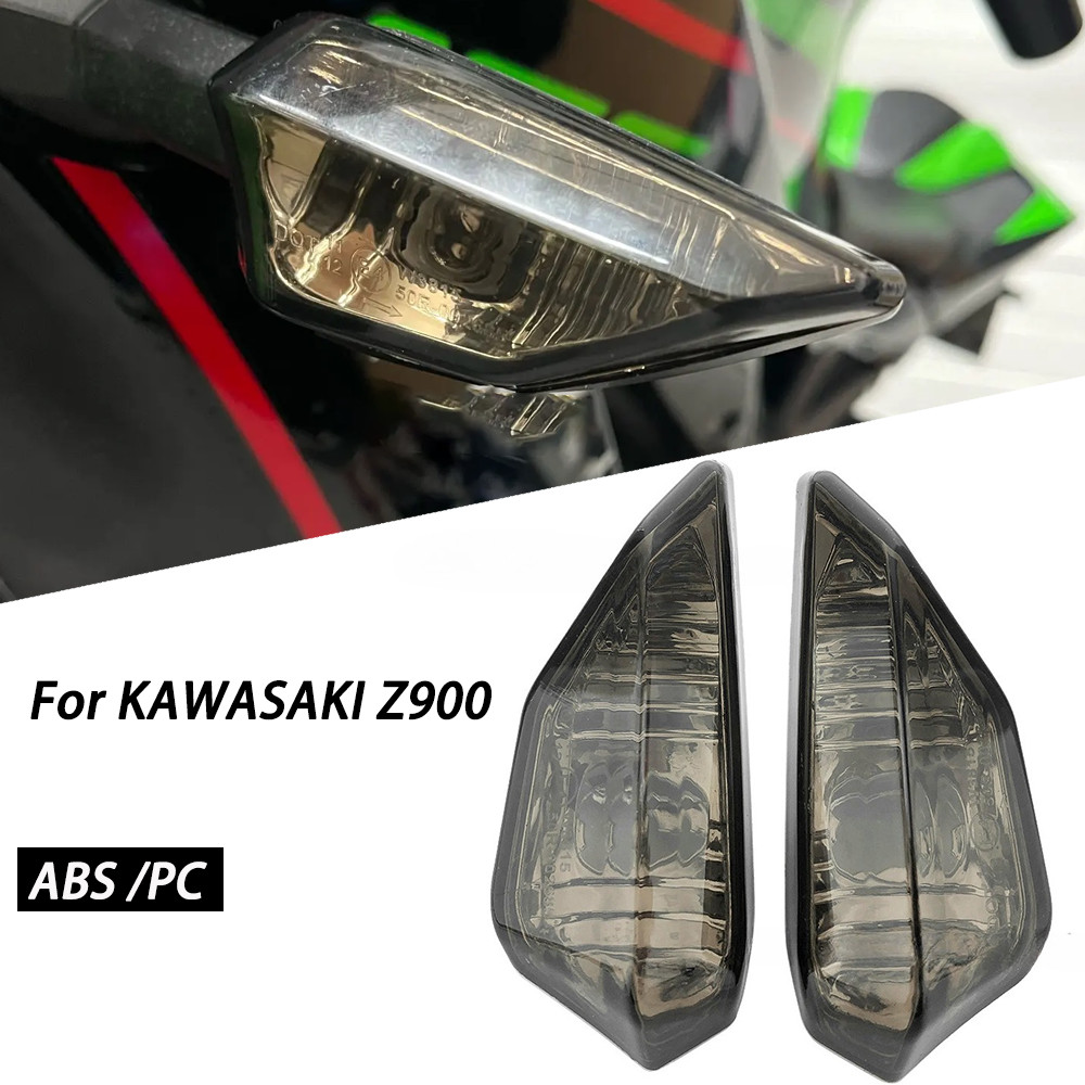 ด้านหน้าด้านหลังไฟเลี้ยว LED ไฟแสดงสถานะเลนส์สําหรับ KAWASAKI Z900 Z650 Z400 Z300 Z250 Z125 NINJA 10