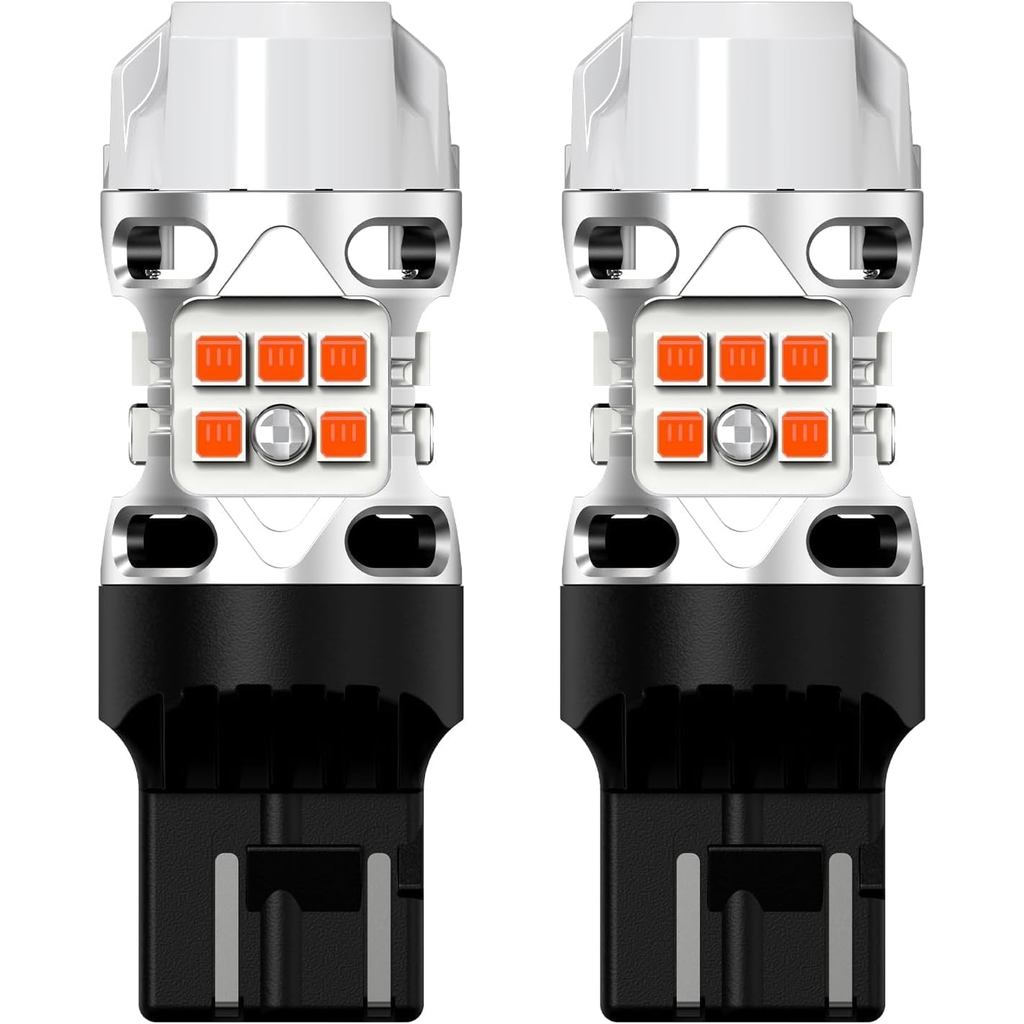 LASFIT T3 7440 7443 ไฟเลี้ยว LED Amber, Super Bright 4000LM CANBUS ข้อผิดพลาดฟรีไฟเลี้ยวหลอดไฟ,อัพเก