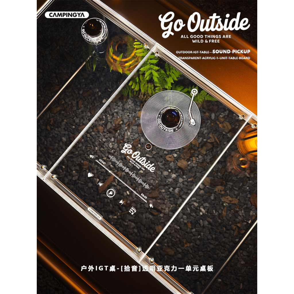 CAMPINGYA แผ่นไฟใสสำหรับโต๊ะ IGT หน่วยเดี่ยว แผ่นให้แสงสว่างตกแต่งแคมป์ปิ้ง ออกแบบโมดูลาร์ ติดตั้งง่าย อัพเกรดบรรยากาศแคมป์ - รูปที่ 6