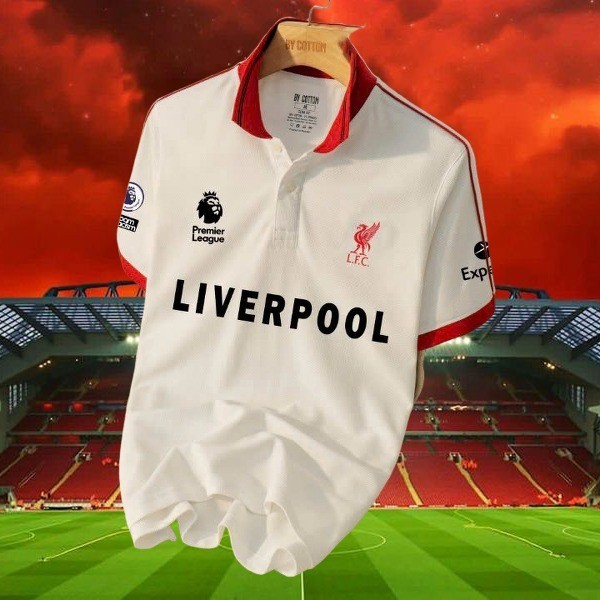 เสื้อโปโลลิเวอร์พูลเอฟซีสำหรับผู้ชาย ขนาด S-5XL สวมใส่สบาย ระบายอากาศดี เหมาะสำหรับฤดูร้อน